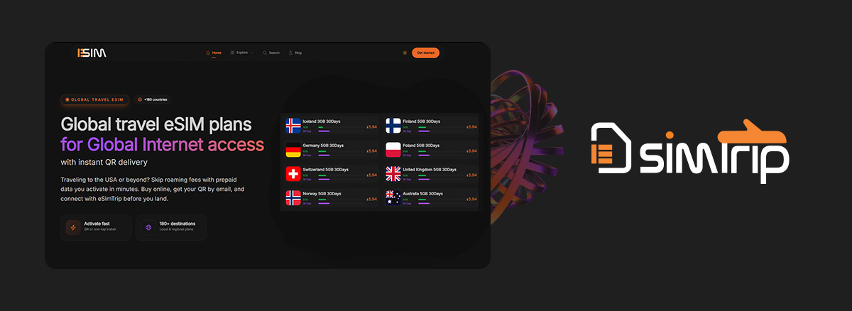 Esimtrip eSIM travel platform — banner